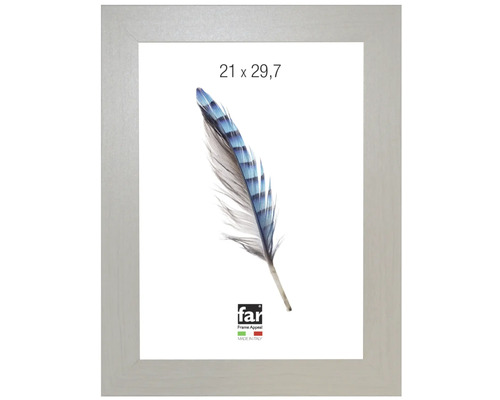 Bilderrahmen 21 x 29,7 cm aus Holz in Silber.