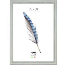 Bilderrahmen in Holzoptik, 35 mal 50 Zentimeter, Far Frame Appeal Logo.