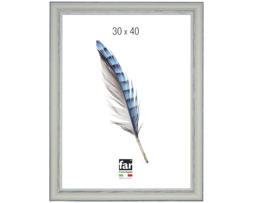Cadre photo en bois 30 par 40 centimètres avec surface structurée.