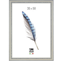 Bilderrahmen far Frame Appeal Silber Holzoptik 35 mal 50 Zentimeter