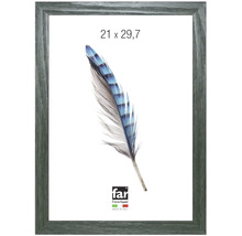 Bilderrahmen in Holzoptik, Format 21 mal 29,7 Zentimeter.