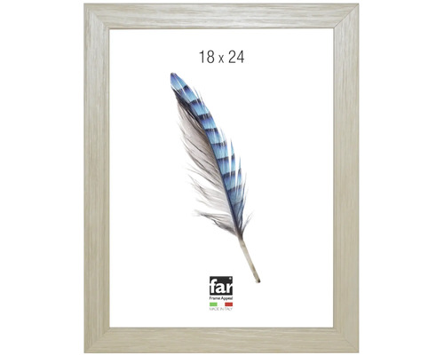 Cadre photo far Frame Appeal 18 par 24 centimètres en aspect bois clair, fabriqué en Italie.