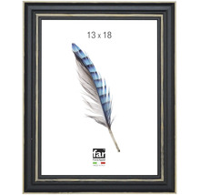 Cadre photo en bois pour photos de 13 par 18 cm avec bord profilé