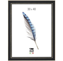Cadre photo 30 par 40 centimètres avec profil noir et far Frame Appeal Logo.