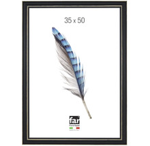 Cadre photo noir et argenté, format 35 sur 50 centimètres, far Frame Appeal.
