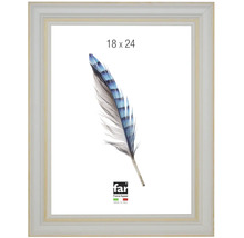 Bilderrahmen 18 mal 24, klassisches Profil, Holzstruktur, hergestellt in Italien.