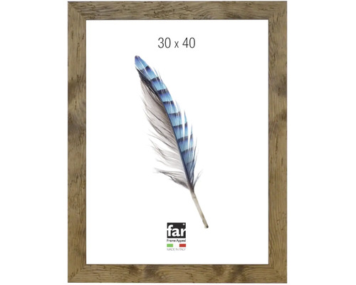 Bilderrahmen far Frame Appeal in Holzoptik, Format 30 mal 40 Zentimeter, Hergestellt in Italien