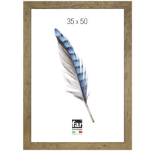 Bilderrahmen in Holzoptik, 35 mal 50 Zentimeter. far Frame Appeal Logo.