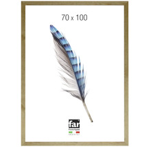 Bilderrahmen aus Holz in der Größe 70 mal 100 Zentimeter mit schmalem Profil.