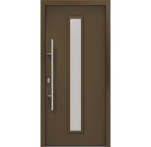 Porte d''entrée avec insert en verre et barre de poignée
