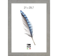 Bilderrahmen Frame Appeal, grau in Holzoptik, Format 21 mal 29,7 Zentimeter.