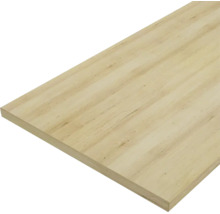 Leimholzplatte aus Massivholz mit sichtbarer Holzmaserung.