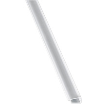 Profilé en U en plastique blanc pour la protection des chants ou comme baguette de finition.