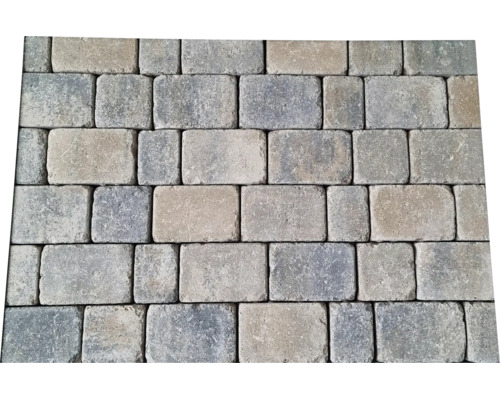 Pavés de différentes tailles avec une surface texturée pour terrasses et allées de jardin.