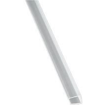 Profilé de transition en aluminium pour revêtements de sol.