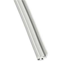 Profilé en plastique blanc pour les bords ou les joints dans l'aménagement intérieur.