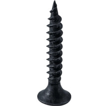 Vis pour plaques de plâtre avec filetage grossier et tête fraisée en acier phosphaté noir.