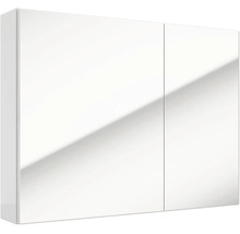 Zweitüriger Spiegelschrank für das Badezimmer mit durchgehender Spiegelfront.