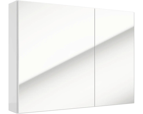 Zweitüriger Spiegelschrank für das Badezimmer mit durchgehender Spiegelfront.
