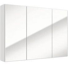 Dreitüriger Badezimmer-Spiegelschrank mit verspiegelten Fronten für die Wandmontage.
