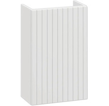 Gästewaschbecken mit Unterschrank APOLLO BxHxT 40 x 68 x 22 cm Frontfarbe weiss geriffelt