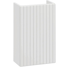 Gästewaschbecken mit Unterschrank APOLLO BxHxT 40 x 68 x 22 cm Frontfarbe weiss geriffelt - Griff chrom