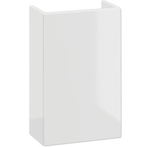 Gästewaschbecken mit Unterschrank APOLLO BxHxT 40 x 68 x 22 cm Frontfarbe weiss glanz - Griff chrom