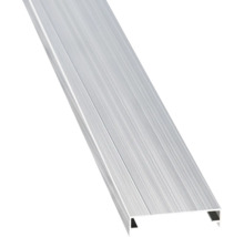Aluminium U-Profil mit gebürsteter Oberfläche.