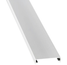 Profilé en U blanc en plastique pour travaux de construction.