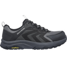 Skechers Sicherheitsschuh mit Goodyear-Sohle, Halbschuh zum Schnüren, Material aus Textil und Synthetik.