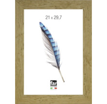 Cadre photo aspect bois, 21 par 29,7 centimètres, logo Far Frame Appeal, fabriqué en Italie.