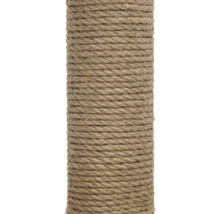 Sisalstamm für Kratzbäume, umwickelt mit robustem Naturfaserseil.