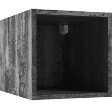 Würfelregal BxHxT 30 x 30 x 44 cm schwarz beton