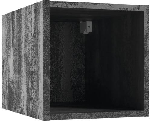 Würfelregal BxHxT 30 x 30 x 44 cm schwarz beton