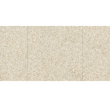 Carreaux de grès cérame aspect terrazzo avec une structure fine de pierre en beige.