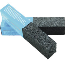 Gomme de nettoyage Kaindl pour abrasifs, deux blocs rectangulaires avec un emballage en carton bleu.