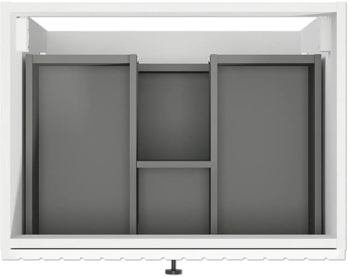 Waschtischunterschrank RIETTI BxHxT 60 x 60 x 45 cm Frontfarbe weiss glanz