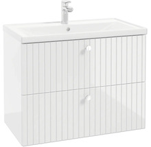 Waschtischunterschrank RIETTI BxHxT 80 x 60 x 45 cm Frontfarbe weiss glanz