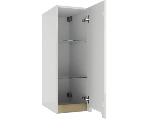 Midischrank STILLA BxHxT 30 x 90 x 45 cm Frontfarbe weiss glanz