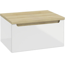 Unterschrank für Waschtischplatte STILLA BxHxT 60 x 30 x 45 cm Frontfarbe weiss glanz