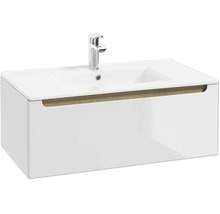 Waschtischunterschrank STILLA BxHxT 80 x 30 x 45 cm Frontfarbe weiss glanz