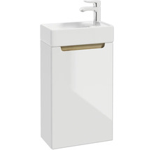 Gäste-Waschtischunterschrank STILLA BxHxT 40 x 60 x 22 cm Frontfarbe weissglanz
