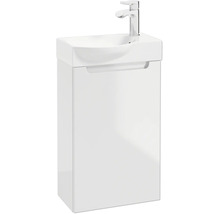 Gäste-Waschtischunterschrank STILLA BxHxT 40 x 60 x 22 cm Frontfarbe weissglanz