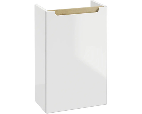Gäste-Waschtischunterschrank STILLA BxHxT 40 x 60 x 22 cm Frontfarbe weissglanz
