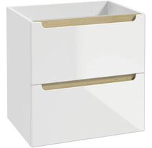 Unterschrank für Waschtischplatte STILLA BxHxT 60 x 60 x 45 cm Frontfarbe weiss glanz