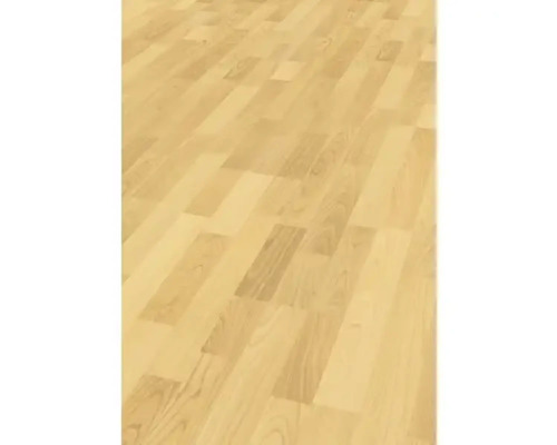 Parquet au motif pont de bateau en bois clair avec veinage naturel.