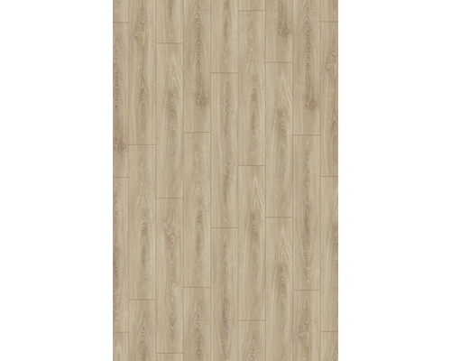 Sol stratifié aspect bois avec veinage naturel en forme de lames.