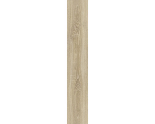 Lame de sol individuelle aspect bois avec veinure marquée et nœuds.