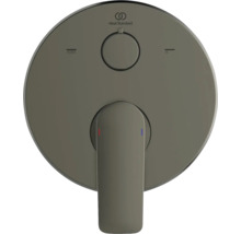 Mitigeur de bain monocommande encastré Ideal Standard avec inverseur, surface mate, design rond.