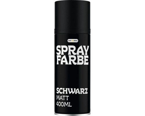 Peinture en bombe Easy Spray, noir mat, 400 millilitres